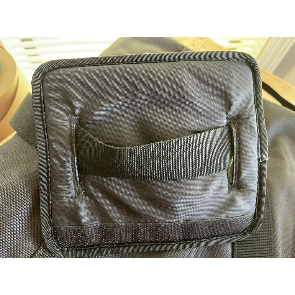 Vintage‎ EDDIE BAUER BLACK SOFT CANVAS GOLF AIRPLANE TRAVEL CARRY BAG